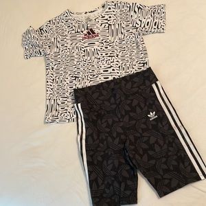 BIG GIRLS ADIDAS SET SIZE LARGE